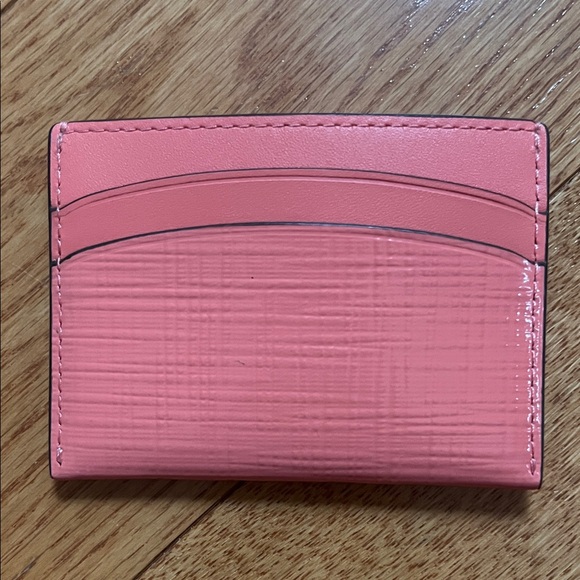 Tory Burch Coral Pink Card Holder - Picture 2 of 3
